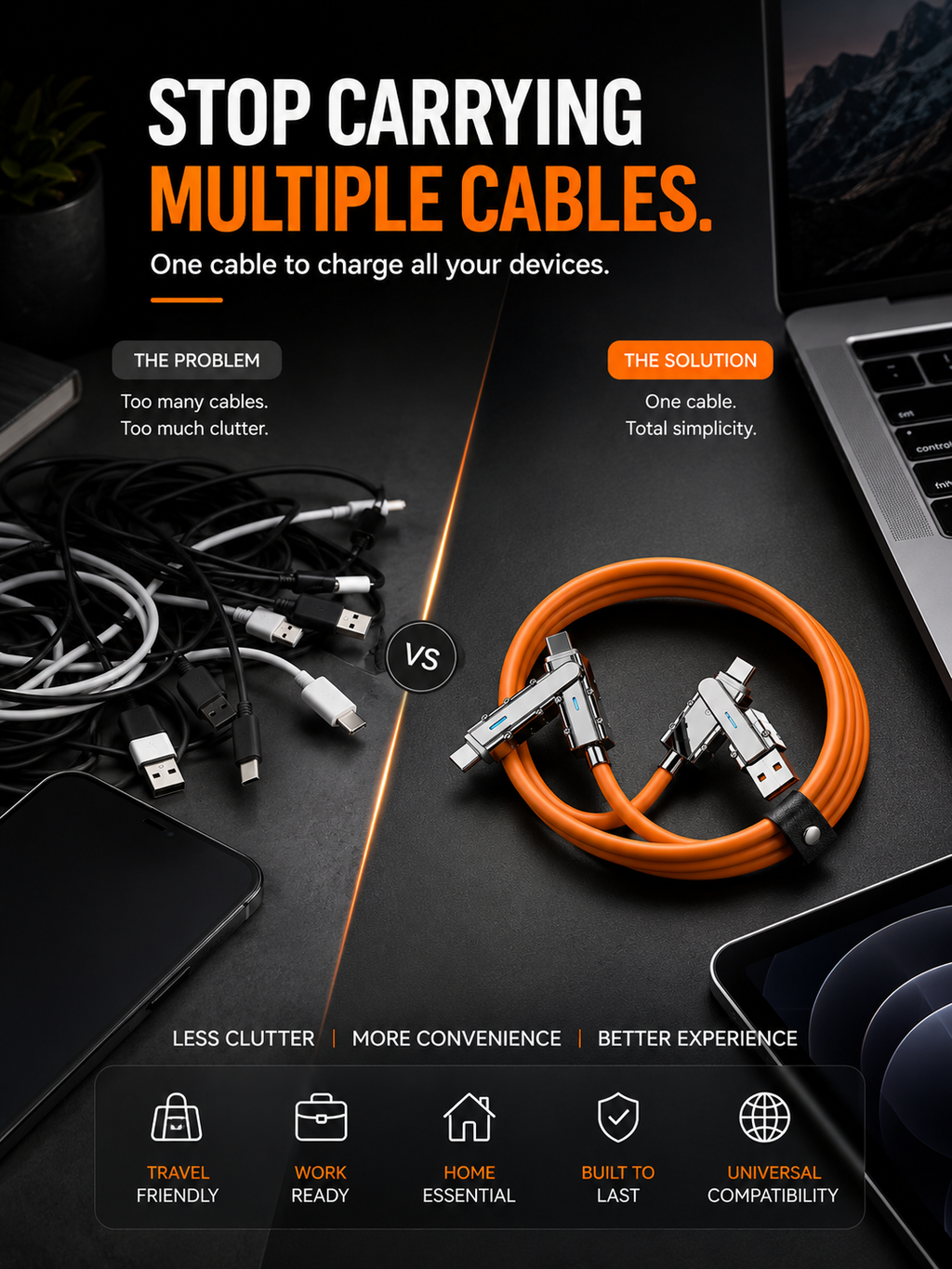 Moxxmit Multi Device HD Cable 100w